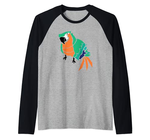 Sea of Thieves Island Parrot Camiseta Manga Raglan