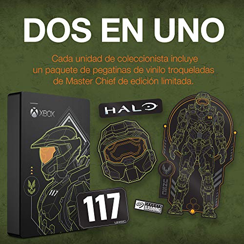 Seagate Game Drive for Xbox Halo Edition - Master Chief Unidad HDD Externa portátil LE de 5 TB - USB 3.2 Gen 1 diseñada para Xbox One, Xbox Series X/S, 2 años servicios Rescue (STEA5000406)