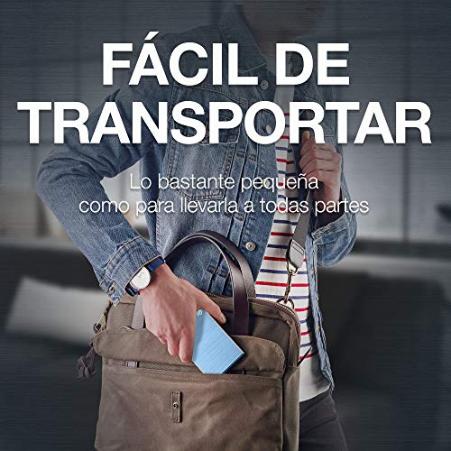 Seagate One Touch, 2 TB, Unidad Disco Duro Externa, Celeste, USB 3.0, PC, Mac, Ordenador, 1 año MylioCreate, 4 meses Plan Adobe Creative Cloud Photography, 2 años de servicios Rescue (STKB2000402)