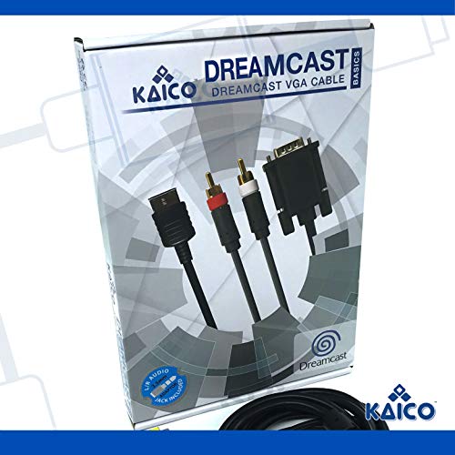 SEGA Dreamcast DC VGA Cable de alta definición Adaptador de sonido RCA HD PAL/NTSC - Una forma asequible de obtener la mejor visualización de tu Dreamcast. Permite la visualización de vídeo HD