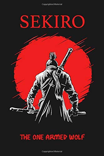 Sekiro: The One Armed Wolf in the Red Sun Notebook: 100 pages | 6" x 9" | Full Color Cover, Collage Ruled Pages | School Subject Book Notes
