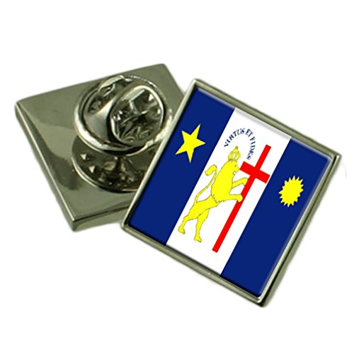 Select Gifts La Ciudad de Recife Brasil Bandera Insignia de Solapa Cuadro Grabado
