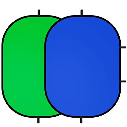 Selens - Telón de fondo (100 x 150 cm), color verde y azul