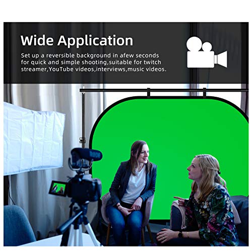 Selens - Telón de fondo (100 x 150 cm), color verde y azul