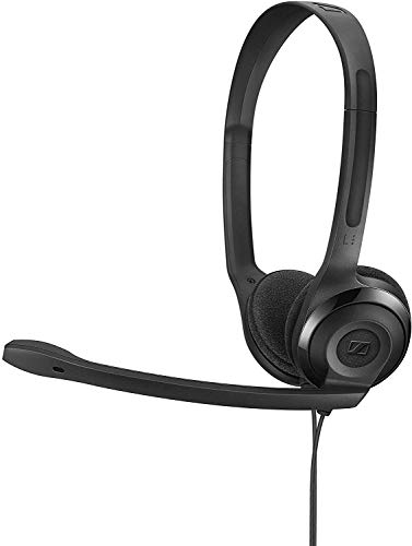 Sennheiser PC 3 Chat - Auriculares de diadema abiertos (micrófono con cancelación de ruido, sonido estéreo, sin USB) color negro