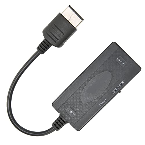 Shanrya Convertidor de Video, Compatible con Entrada PAL NTSC, Fuente de Alimentación USB, Convertidor de Interfaz Multimedia HD Totalmente Digital para Consola Sega Dreamcast DC