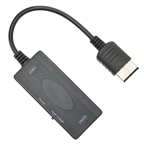 Shanrya Convertidor de Video, Compatible con Entrada PAL NTSC, Fuente de Alimentación USB, Convertidor de Interfaz Multimedia HD Totalmente Digital para Consola Sega Dreamcast DC