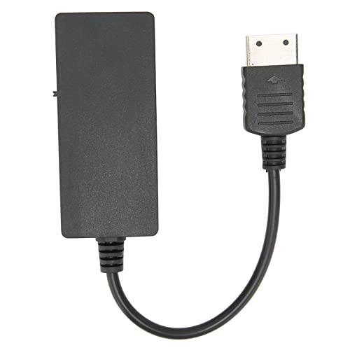 Shanrya Convertidor de Video, Compatible con Entrada PAL NTSC, Fuente de Alimentación USB, Convertidor de Interfaz Multimedia HD Totalmente Digital para Consola Sega Dreamcast DC