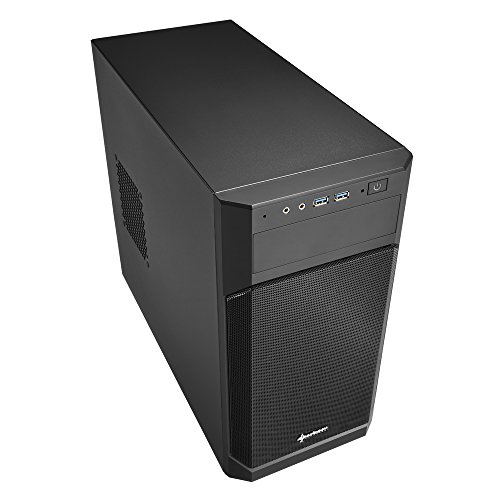 Sharkoon V1000 - Caja de Ordenador, PC Gaming, MICRO-ATX, Negro