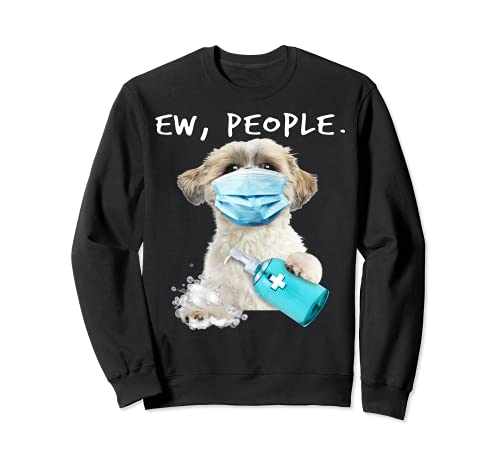 Shih Tzu Ew Gente con mascarilla Sudadera