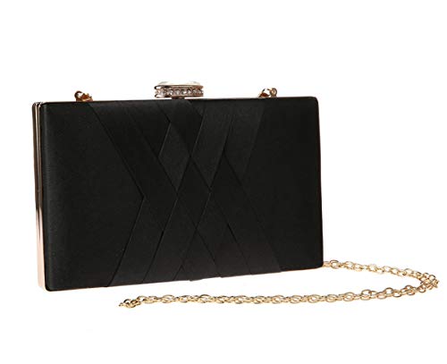 ShowYeu SYB18010 - Ballroom de Satén Mujer, color Negro, talla Einheitsgröße