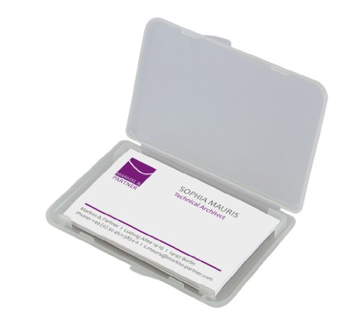 Sigel VA140 - Estuche de plástico para tarjetas de visita, hasta 25 tarjetas