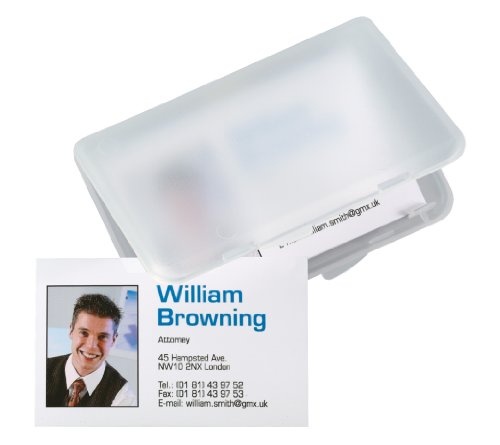 Sigel VA140 - Estuche de plástico para tarjetas de visita, hasta 25 tarjetas