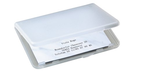 Sigel VA140 - Estuche de plástico para tarjetas de visita, hasta 25 tarjetas
