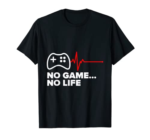 Sin juego sin vida - Gamer Heartbeat Camiseta