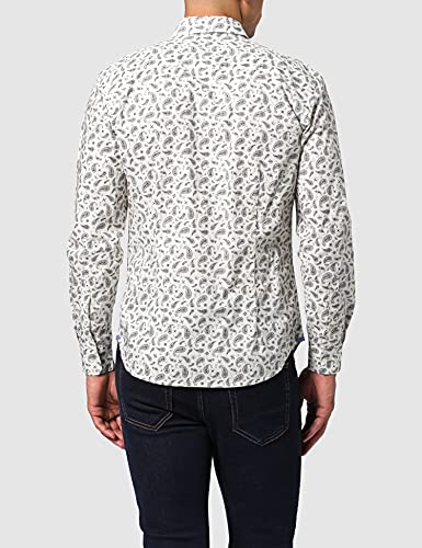 Sisley Shirt 5e6x5qhg9 Camisa, Multicolor 922, L para Hombre