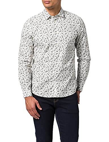Sisley Shirt 5e6x5qhg9 Camisa, Multicolor 922, L para Hombre