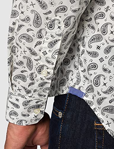 Sisley Shirt 5e6x5qhg9 Camisa, Multicolor 922, L para Hombre