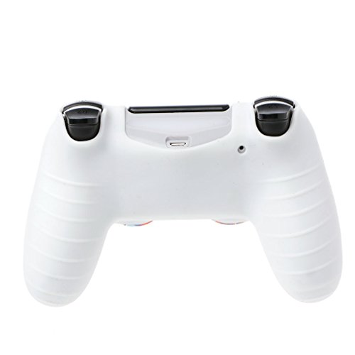 siwetg Gamepad Protección suave camuflaje guardias agarre cubierta + 2 tapas para controlador PS4