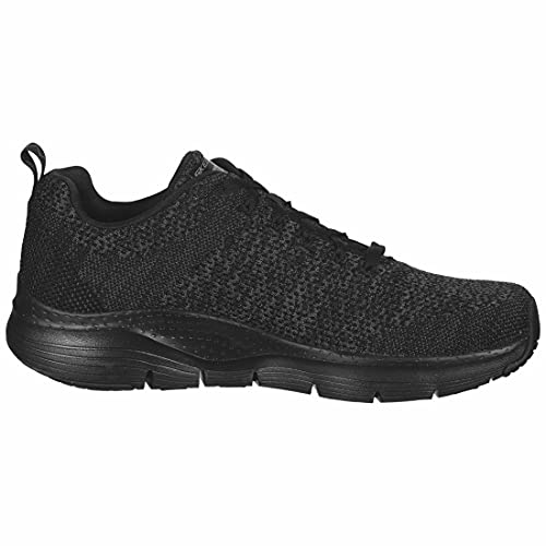 Skechers Arch Fit - Zapatillas paradyme para hombre, Negro (Negro/Negro), 44 EU