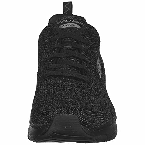 Skechers Arch Fit - Zapatillas paradyme para hombre, Negro (Negro/Negro), 44 EU