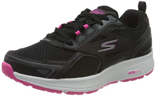 Skechers Go Run Consistent, Zapatillas Mujer, Black/Pink, 40 EU