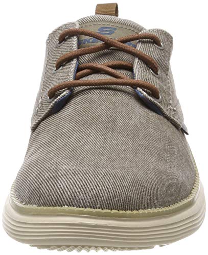 Skechers Status 2.0 Pexton, Zapatillas Hombre, Multicolor (TPE Black Canvas), 41 EU