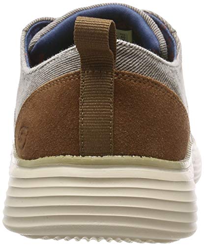 Skechers Status 2.0 Pexton, Zapatillas Hombre, Multicolor (TPE Black Canvas), 41 EU