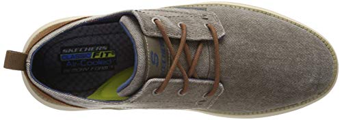 Skechers Status 2.0 Pexton, Zapatillas Hombre, Multicolor (TPE Black Canvas), 41 EU