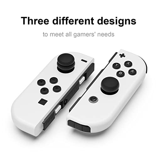 Skull & Co. Skin, CQC and FPS Thumb Grip Set Joystick Cap Analog Stick Cap for Nintendo Switch and Switch OLED Joy-con Controller - Mario Red, 3 Pairs(6pcs)
