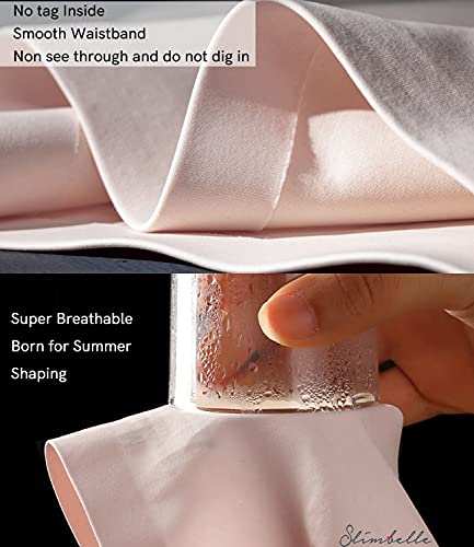 SLIMBELLE Control de la Barriga Muslo Bragas más Delgadas Bragas Ropa Interior Levantador a Tope sin Costuras Calzoncillos de Cintura Alta Fortalecedor de Cadera Faja Moldeadora Black L