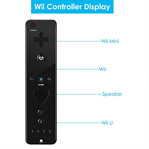 SLTX - Mando y Nunchuck con funda de silicona y correa de muñeca compatible con Nintendo Wii, Wii U y Mini Wii