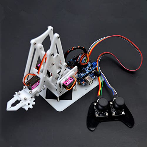 SM SunniMix DIY 4-DOF PS2 Brazo Y Circuito Robótico, Control Remoto Tanque de Robots Chasis Kits de Brazo Mecánico para, Juguetes de Inteligencia, Regalo de Cumpl