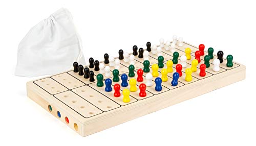 small foot company- Código Secreto del Juego de lógica, diversión de Rompecabezas para 2 Personas, con práctica Bolsa de Tela para Guardar Juguetes, Multicolor (11364)