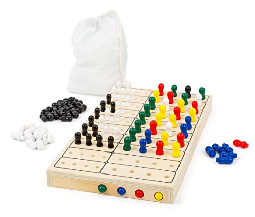 small foot company- Código Secreto del Juego de lógica, diversión de Rompecabezas para 2 Personas, con práctica Bolsa de Tela para Guardar Juguetes, Multicolor (11364)