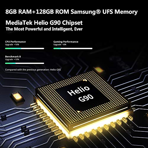 Smartphone resistente con visión nocturna por infrarrojos DOOGEE S96 PRO, Helio G90 8GB+ 128GB, Cámara 48MP (Infrarrojos 20MP) + 16MP, Teléfono móvil resistente IP68 6.22", Batería 6350mAh NFC Naranja