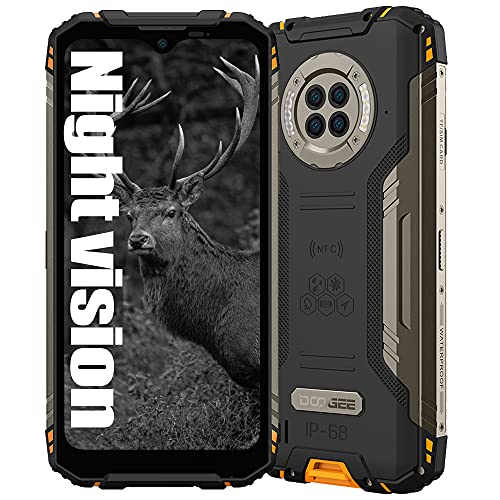 Smartphone resistente con visión nocturna por infrarrojos DOOGEE S96 PRO, Helio G90 8GB+ 128GB, Cámara 48MP (Infrarrojos 20MP) + 16MP, Teléfono móvil resistente IP68 6.22", Batería 6350mAh NFC Naranja