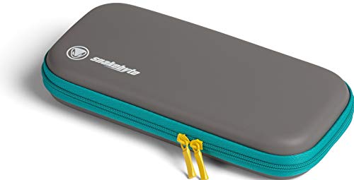 snakebyte Carry: Case - Sturdy Storage Case For Nintendo Switch Lite - Grey/Turquoise/Yellow (Nintendo Switch)