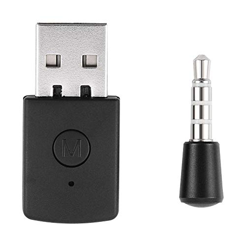 Socobeta Adaptador USB Bluetooth 4.0 Mini Receptor de dongle inalámbrico con transmisores Compatible con PS4 Playstation