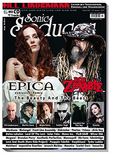 Sonic Seducer 02-2021: Epica & Rob Zombie + exkl. Epica-Remix auf CD + Till Lindemann + Martin Gore + Deine Lakaien + Blutengel + Eisbrecher + Funker Vogt + Therion + 17 Tracks-CD