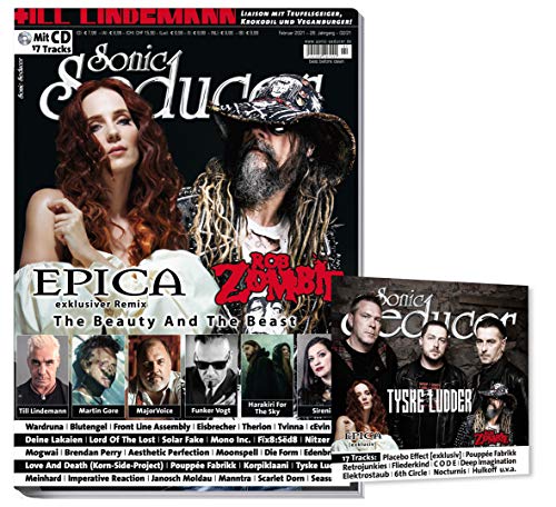 Sonic Seducer 02-2021: Epica & Rob Zombie + exkl. Epica-Remix auf CD + Till Lindemann + Martin Gore + Deine Lakaien + Blutengel + Eisbrecher + Funker Vogt + Therion + 17 Tracks-CD
