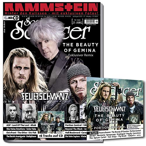 Sonic Seducer 07-08/2020 Feuerschwanz- & The Beauty Of Gemina-Titelstorys + 16 Tracks auf CD, im Mag: Rammstein, Faun, Eisbrecher, Siouxsie & Lord Of The Lost, Joy Division, VNV Nation u.v.m.