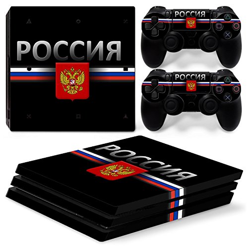 Sony PS4 Playstation 4 Pro Skin Design Foils Pegatina Set - Russia 2 Motivo