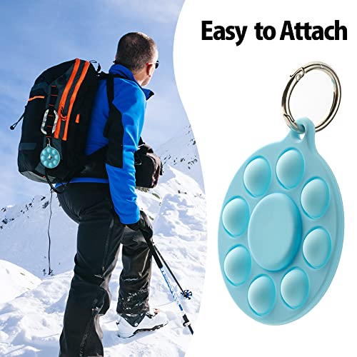 Soporte AirTags con Juguetes Pop Fidget, Divertida Funda AirTags con Llavero antipérdida, Funda Protectora Apple AirTag, artículos de búsqueda para Collares de Perro, Llaves, Mochilas y Carteras