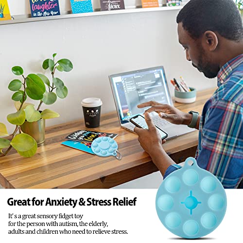 Soporte AirTags con Juguetes Pop Fidget, Divertida Funda AirTags con Llavero antipérdida, Funda Protectora Apple AirTag, artículos de búsqueda para Collares de Perro, Llaves, Mochilas y Carteras