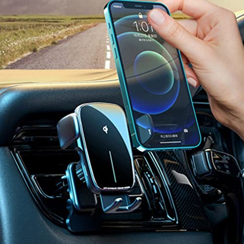 Soporte de Coche de Carga inalámbrica M Joyroom alinea automáticamente Las Rejillas de ventilación de CD para instalación General Soporte de Coche de Ventosa Negro 96 * 98 Mm