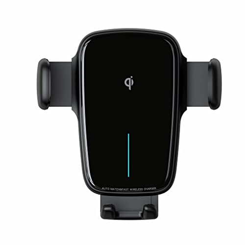 Soporte de Coche de Carga inalámbrica M Joyroom alinea automáticamente Las Rejillas de ventilación de CD para instalación General Soporte de Coche de Ventosa Negro 96 * 98 Mm