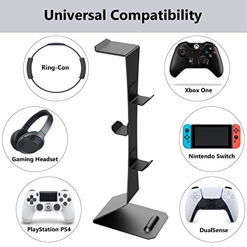 Soporte para Controlador de Juegos para Nintendo Switch/Xbox/Playstation PS4,Accesorios universales Gamepad,Controlador de Juego Dual MiiKARE y Soporte para Auriculares-Nergo