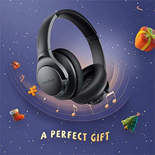 Soundcore Life Q20 Auriculares Inalámbricos Diadema con cancelación Activa de Ruido, Auriculares inalámbricos con Bluetooth, hasta 40H de Reproducción, Audio de Alta resolución, Almohadillas Suaves