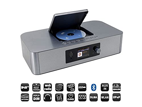 Soundmaster ICD2020 Internet CD-Radio AUX, Bluetooth®, CD, Dab+, UKW, WiFi Plata